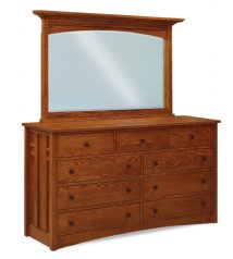Kascade 9-Drawer Mule Dresser 71" Wide