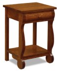 Old Classic Sleigh 1-Drawer Open Nightstand