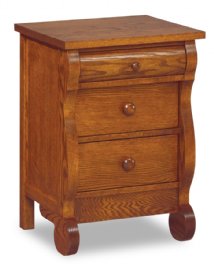 Old Classic Sleigh 3-Drawer Nightstand