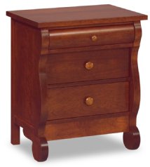 Old Classic Sleigh 3-Drawer Big Nightstand
