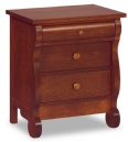 Old Classic Sleigh 3-Drawer Big Nightstand