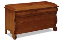 Old Classic Sleigh Blanket Chest with Cedar Bottom