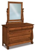 Old Classic Sleigh 34" Wide Beveled Swinging Mirror