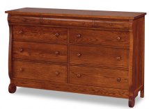 Old Classic Sleigh 9-Drawer Mule Dresser 65" Wide