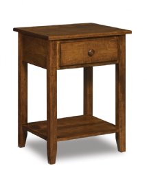 Shaker 1-Drawer Open Nightstand
