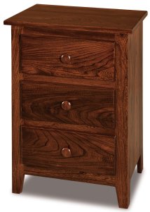 Shaker 3-Drawer Nightstand 20" Wide