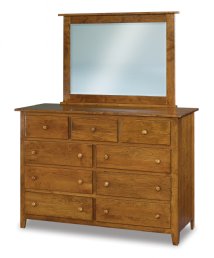 Shaker 9-Drawer Mule Dresser 59" Wide