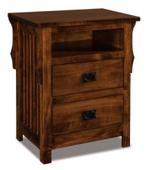 Stick Mission 2-Drawer Wide Nightstand