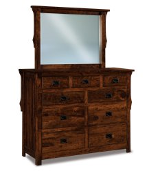Stick Mission 9-Drawer Deep Dresser 60" Wide