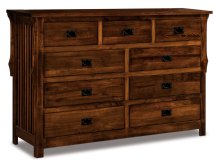 Stick Mission 9-Drawer Dresser 60" Wide