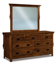 Stick Mission 45" Wide Beveled Mirror