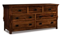 Stick Mission 7-Drawer Dresser 73" Wide