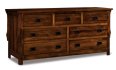 Stick Mission 7-Drawer Dresser 73" Wide