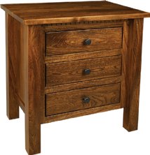 Lindholt 3-Drawer Nightstand