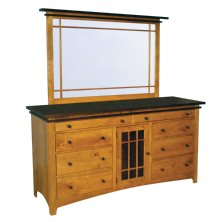 Maple Creek Triple Dresser with Tray