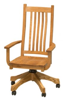 F N Woodworking Mission Desk Chair