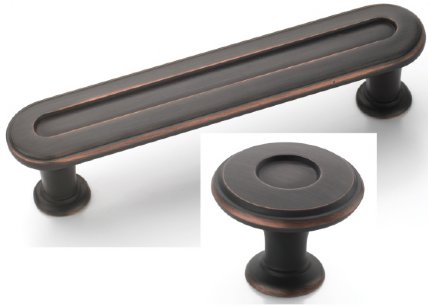 Oil Rubbed Bronze A27024-ORB 3 inch CC & A27026-ORB 1-25 inch dia