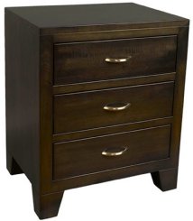 Campaign 3-Drawer Nightstand