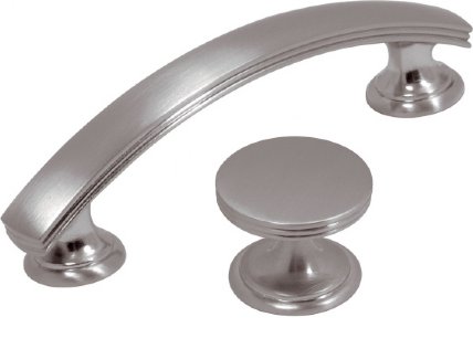 Satin Nickel P2143-SN 3 inch CC & P2142-SN 1-37 inch dia