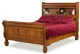 Old Classic Sleigh Bookcase Bed