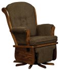 Swanback Swivel Glider with Flip-Out Foot Rest