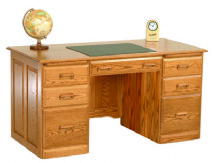 Traditional Double Pedestal Desk 