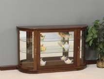Large Console Curio w/Rounded Sides