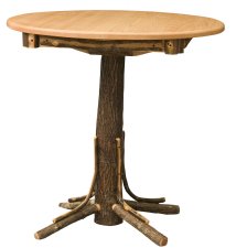 Round Pub Table with Square Skirt
