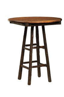 Round Pub Table with Windmill Base