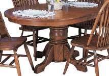 Single Pedestal Oval Dining Table