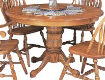 Single Pedestal Round Dining Table