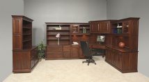Heritage Credenza w/Shelves & 5 Drawers