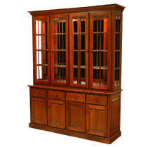 Shaker 4-Door Mirror Back Hutch