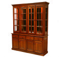 Shaker 4-Door Mirror Back Hutch