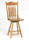 Bent Paddle Post Swivel Bar Stool