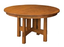 Modesto Round Trestle Table