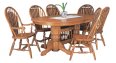 Double Plain Pedestal Oval Dining Room Collection