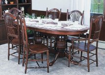 Double Tulip Pedestal Oval Dining Room Collection
