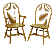 Wheat Back Dining Chairs