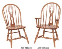 Fiddle Side and Arm Chair
