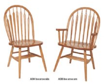 Low Arrow Side and Arm Chair