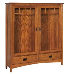 Arts & Crafts 2-Drawer 2-Door Bookcase