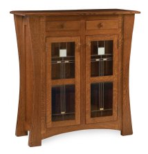 Arts & Crafts Double Cabinet with Glass Panels