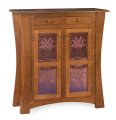 Arts & Crafts Double Cabinet with Copper Panels