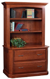 Buckingham Lateral File with Bookcase