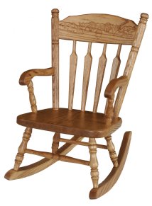 Child's Acorn Post Rocker