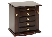 17" Dresser Top Jewelry Cabinet