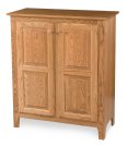 Classic 42" High 2-Door Cabinet with Wood Panels
