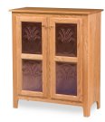Classic 42" High 2-Door Cabinet with Copper Panels
