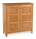 Classic 45" High 2-Door Cabinet with Wood Panels